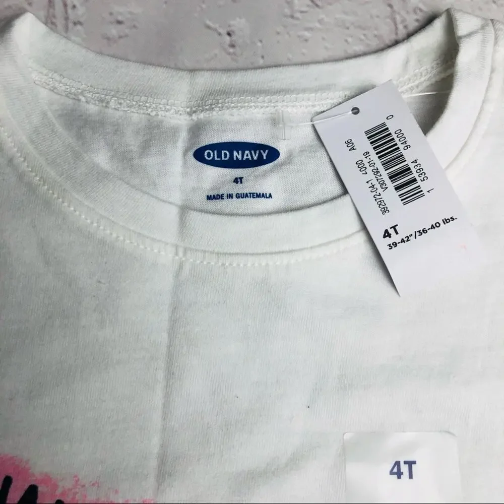 Old Navy Toddler Short Sleeve Graphic Tee 4T